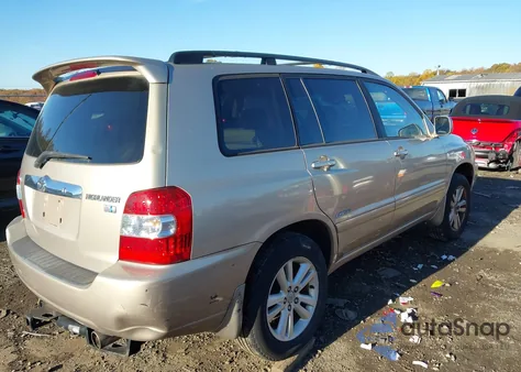 2006 Toyota Highlander Hybrid Limited V6 z USA, uszkodzony, nr VIN JTEEW21AX60021756